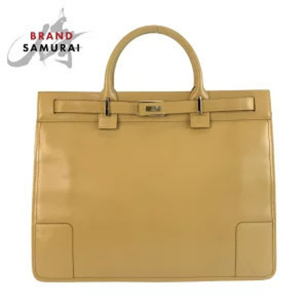 Gucci beige leather tote bag